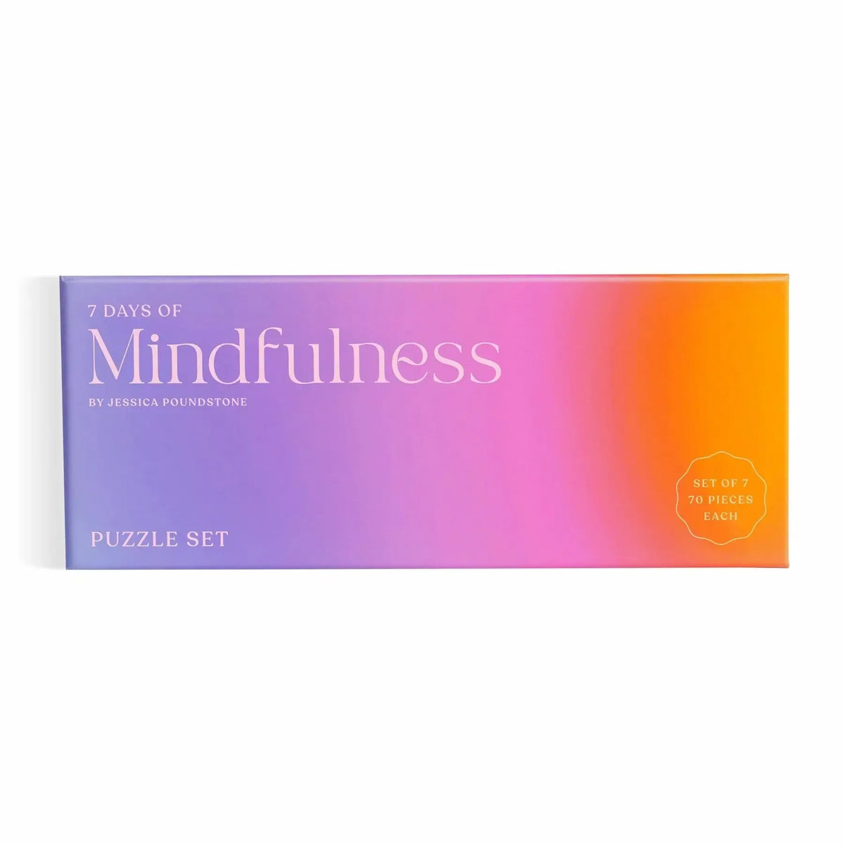 7 Days of Mindfulness Set of 7 Mini 70 Piece Jigsaw Puzzles Galison
