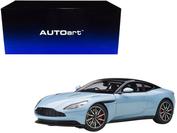 Aston Martin Db11 Q Frosted Glas Blue With Black Top 1/18 Model Car By Autoart