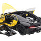 Bugatti Chiron Jaune Molsheim Yellow And Nocturne Black 1/18 Model Car By Autoart