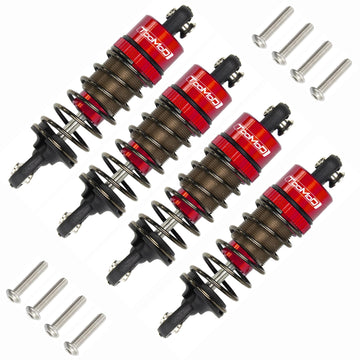TOOMOD 1/10 62MM RC Oil filled Shock Absorbers kit for Tamiya TT-01 TT-02 / Hyper Go 1/14 H14BM 14209 / Losi v100 Upgrades Repla
