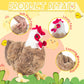 Youthfuljive 9 In 1 Chicken Stuffed Animal, Chicken Plush Stuffed Animal Chicken Toys Egg Laying Hen With Zippered Belly, Baby C