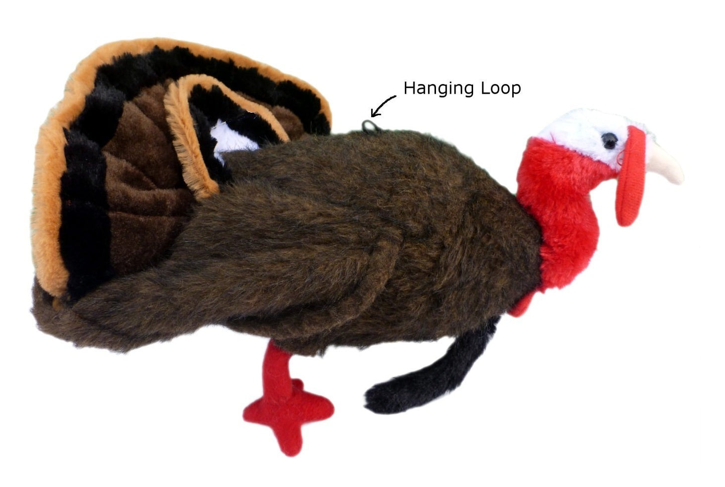 Adore Plush Company 22" Tom The Turkey Plush Wall Toy - Red Plastic Stuffed Animal Wall Mount