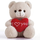 Zgxiong I Love You Teddy Bear For Girlfriend Stuffed Animals Cute Stuffed Teddy Bears For Girls Stuffed Bear Plush Toys Brown Te
