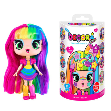 Decora Girlz 5'' Collectible Dolls, 8 Surprises To Unbox, Fun Fashions & Stickers, 9 To Collect