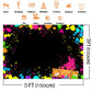Avezano 5X3Ft Let'S Glow Splatter Photo Background Glow Neon Party Backdrop Blacklight Disco Retro Dance Party Decoration Suppli