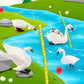 Lc Joycre 4Pcs White Swan Figurine Goose Toy Swan Toy Animal Figure For Toddlers Preschool Animals Figures Eduactional Project D