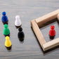 Gejoy 48 Pcs Board Game Pieces Bulk Multicolor Plastic Pawns 1 Inch Chess Tabletop Markers
