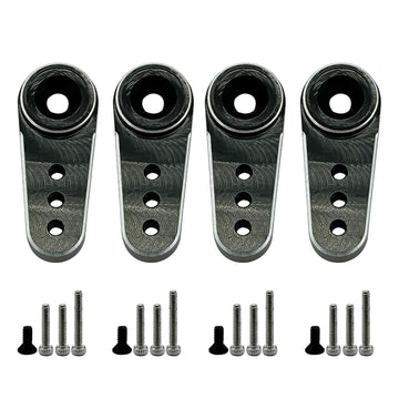 4Pack Aluminum 15T Servo Horn Arms Rc Mini Servo Horns Toy Car Accessories Compatible With Emax Es08Ma Servo Fit For Axial Scx24