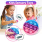 Genuvi Mini Pop Fidget Toy Pack - 30 PCS Silicone Sensory Keychains for Kids - Ideal Party Favors & Classroom Prizes - Multiple Colors