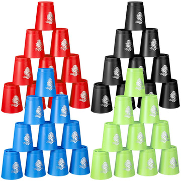 Libima 48 Pcs Sports Stacking Cups Stacking Cup Set Classic Stacking Games Speed Training Game For Boy Girl Adult Family Party C