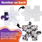 Motiloo 500 Piece Halloween Pet Jigsaw Puzzle Set For Adults - Cute Dogs And Cats Gathered For Carnival Night Group Photo - Perfect Halloween Decor