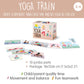 YOGi FUN Yoga Train Game - Mindfulness Cards for Kids & Adults, Family Game, White & Pink, Model 237457, Paper Material