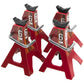 Vgoohobby 1/10 RC Metal Jack Stands - Red Aluminum, Compatible with Traxxas TRX4, Axial SCX10, RC4WD, Tamiya CC01