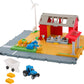 Matchbox Toy Car & Playset, Action Drivers Farm Adventure With 1:64 Scale Tractor & Trailer, 2 Hay Bales & Detachable Goat, Hors