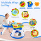 Infans 3 In 1 Walk Around Baby Activity Center, Baby Walker With Play Table, Wheels, Detachable Seat Cushion, 3 Adjustable Heigh