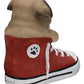 Ebros 'Paw-Star' Pups Lifelike Realistic Puppy Dog In Sneaker Chucks Shoe Statue Pedigree Breed Dogs Puppies Collectible Decor With Glass Eyes Pet Memorial Figurine (Fawn Pug)