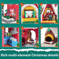 GEVINST Christmas House Building Blocks Set with LED Light, 1301 Pieces, Red Christmas Village House, Advent Calendar Toy for All Ages