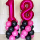40 Inch Hot Pink 17 Number Balloons Giant 17 Balloons Hot Pink Birthday 17 Balloons 17Th Birthday Anniversary Party Decorations