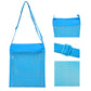 Colorful Mesh Beach Bags 11.4 x 13.7inch Breathable Sea Shell Bags with Adjustable Carrying Straps (4 PC Set) [Blue, Pink, Green