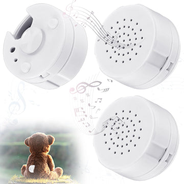 Konohan 3 Pcs Voice Recorder For Stuffed Animal, Voice Recorder Box Stuffed Bear Mini Voice Recorder Device, Diy Custom Voice Me