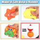 Magnetic Toddler Bath Toys | Kids Fishing Pool Game Set Of 2 Fishing Poles, 8 Rubber Sea Animals, & Net | Water Toys With Mesh O