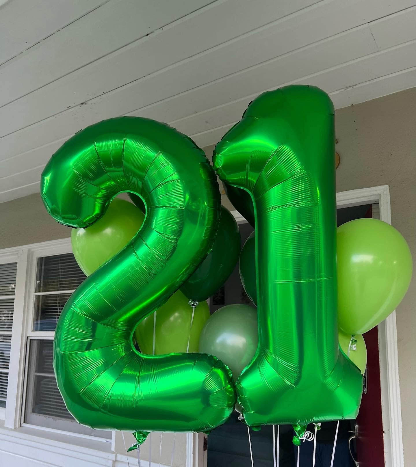21 Balloon Number, Green Number 21St Birthday Balloons 40 Inch, 21 Or 12 Years Old Green Birthday Decorations For Men Women Him