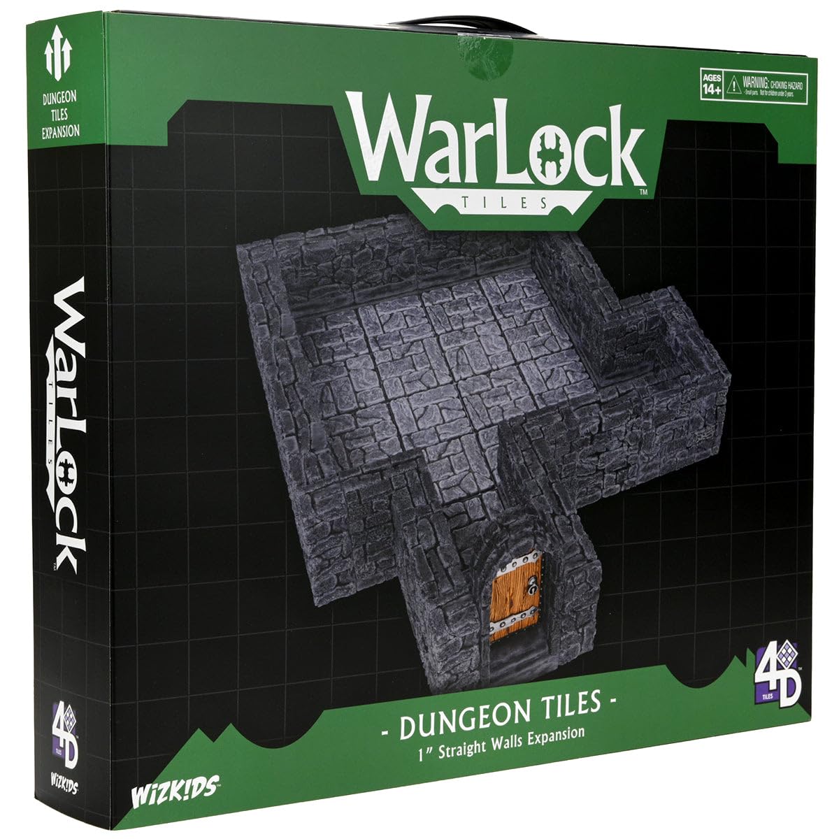 Warlock Tiles: Expansion – 1 In. Dungeon Straight Walls