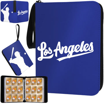 Baseball Card Binder With Sleeves 900 Pocket, Los Angeles Baseball Card Holder For Trading Cards Baseball Collector Album Sports