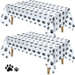 Tatuo 2 Pieces Puppy Paw Print Plastic Tablecloth Disposable Table Cover Puppy Themed Birthday Party Decorations for Dog Party S