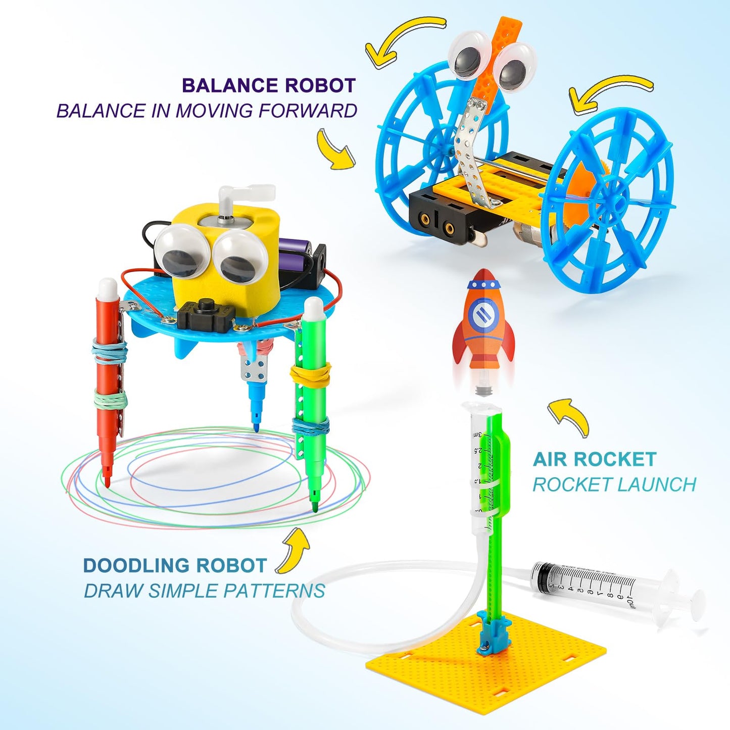 Stem Robotics Kits For Kids Age 8-12 8-10, Science Kits For Kids 5-7, Stem Toys For Boys Age 6 7 8 9 10 12 13 14 Girls Boys Birt