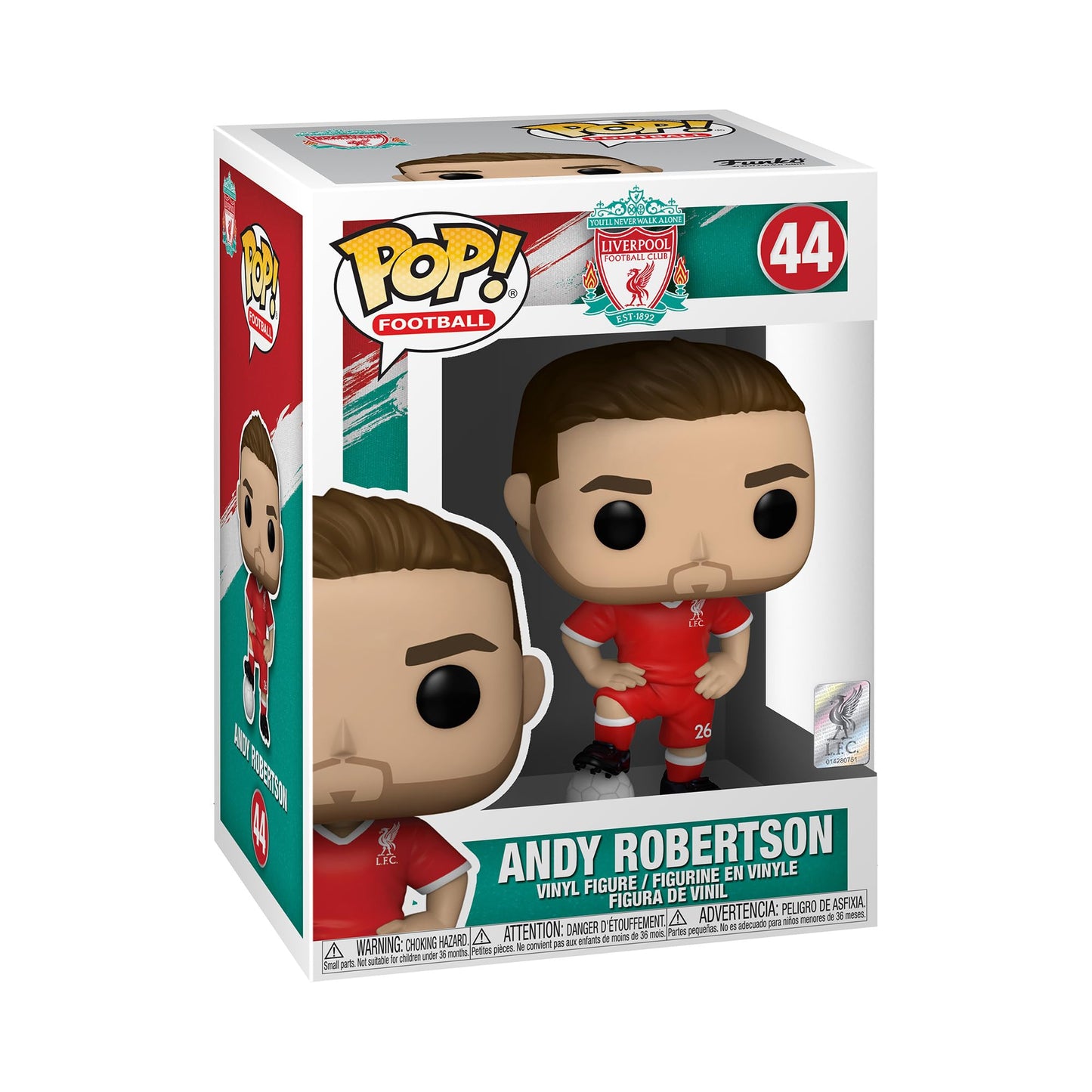 Funko Pop Football: Liverpool - Andy Robertson, Multicolor