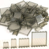 Clear Tranparent Flat Plates Bricks, 24 Pieces And Parts 1X6X5 Classic, Window Bulk Building Blocks Accessories (Transparent) (T
