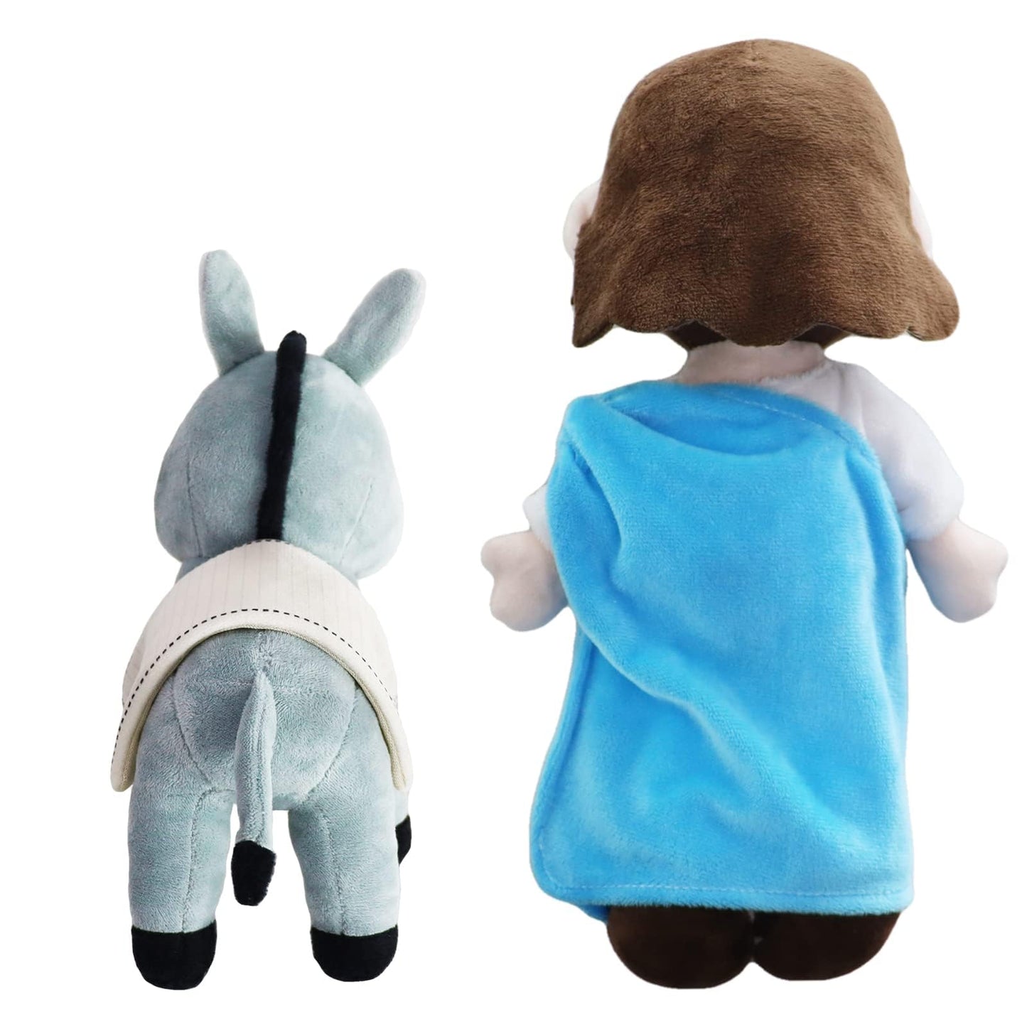Yelakey Jesus Rides A Donkey Plush Doll Guardian Angel Stuffed Animal Christ Savior Christian Religious Classic Religious God Pl