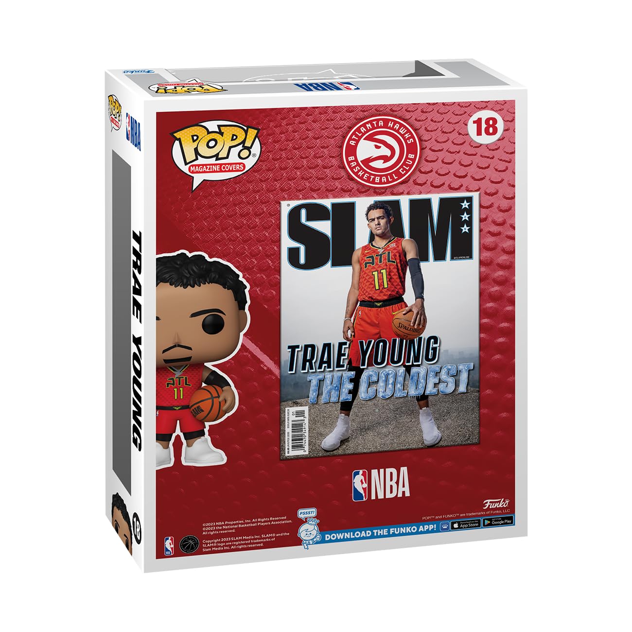 Funko POP! NBA Trae Young Collectible Vinyl Figure - Multicolor - Model 75072 - Perfect Gift for Sports Fans and Collectors