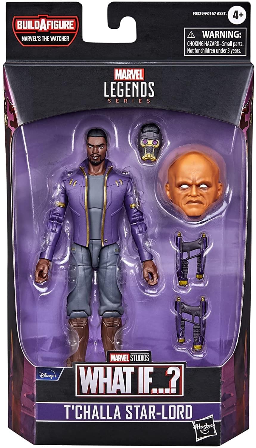 Marvel Legends Series 6-Inch Scale Action Figure Toy T'Challa Star-Lord, Premium Design, 1 Figure, 3 Accessories, And Build-A-Figure Part