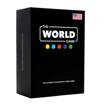 The World Game - Geography Card Game - Educational Games For Kids, Family And Adults - Cool Learning Gift Idea For Teenage Boys & Girls 8-12 With Map