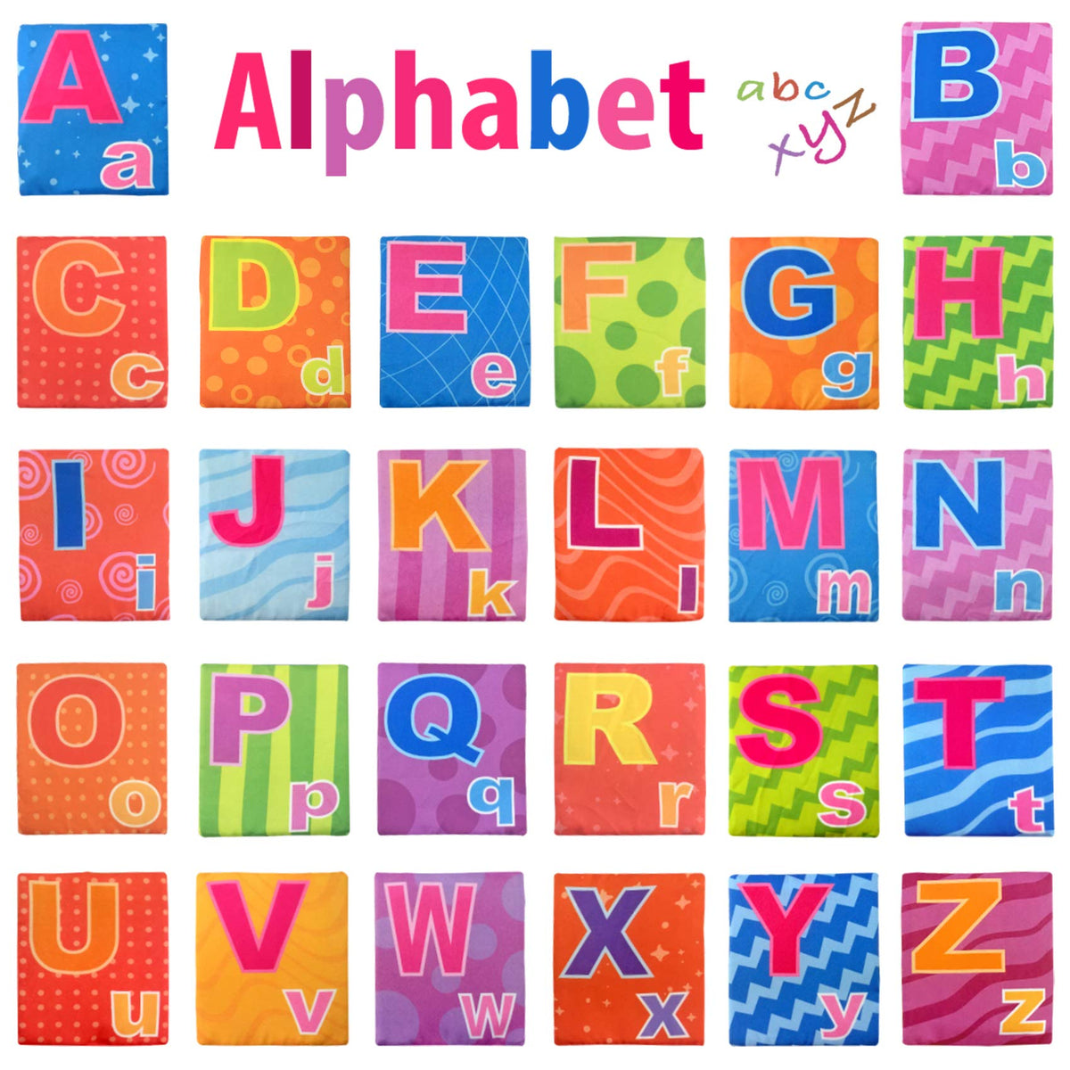 Alphabet Learning Cloth Cards