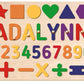 Name Puzzle for Kids Personalized, 1st Birthday Gift for Boys and Girls, Custom Baby Name Puzzle for Toddlers 1-3 - Animals, Woo
