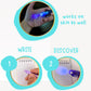 4E's Novelty 12 Invisible Ink Pen with UV Light, 12 Mini Notebook and 12 Colored Goodie Bags - Fun Bulk Party Favors for Kids
