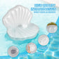 52'' Thickened Inflatable Seashell Pool Float, Giant Pool Floating Raft Chair With Pearl Balls, For Children'S Party, Ocean Them