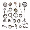 Mini Stainless Steel Miniature Kitchen Set for Kids, 24 Piece Pretend Play Cooking Set with Stove, Bowls, Spoons, Plates & Kitch