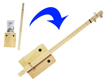 Complete 'Pure & Simple' Cigar Box Guitar Kit - The Easiest Cbg Kit To Build, Bar None!