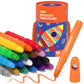 JUPITEARTH 18 Colors Twist Crayons for Toddlers 1-3, Non-Toxic Washable Crayons for Ages 4-8 with Storage Bucket, Ultra-Silky an