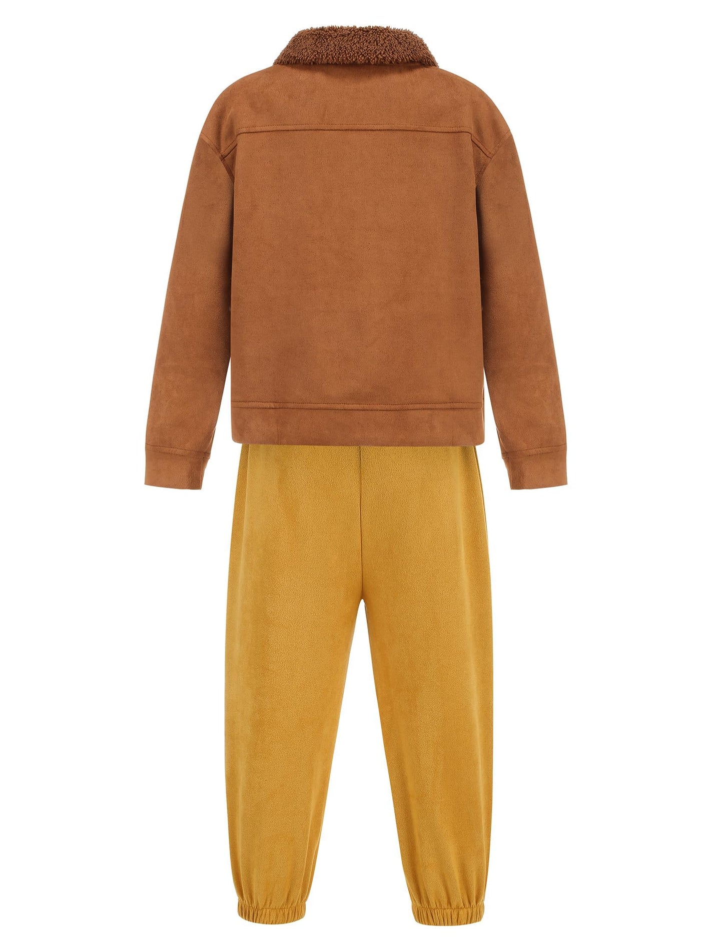 Gz-Laopaitou Pilot Costume Kids Aviator Jacket Pants Flight Costume With Hat Scarf Halloween Costume