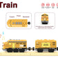 Z MAYABBO Motorized Train Toy - Remote Control Electric Locomotive, Yellow, 4.1" x 4.3" x 2.8", Compatible with Thomas & Brio