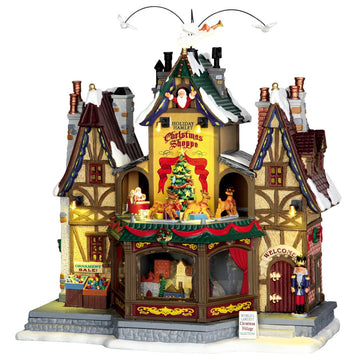 Lemax Holiday Hamlet Christmas Shoppe, With 4.5V Adaptor #55026