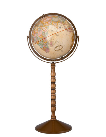 Replogle Treasury 12' Floor And Desktop Geographic Convertible Globe (Antique)