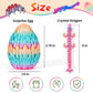 4Pcs Easter 3D Printed Dragon Eggs With Dragon Inside,Easter Basket Stuffers,Easter Basket Essentials,Prefilled Mini Eggs Articulated Crystal Dragon Fidget Toys,Mystery 3D Printed Animals Set