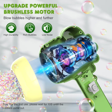 Bubble Machine For Kids | Outdoor Toys For Toddlers Age 3-5 | Perfect As A Gift For Party Favors Birthdays Valentine Halloween And Christmas | Battery Operated Bubble Wand For Easy Outdoor Use