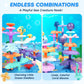 Inklab Birthday Gifts For 3 4 5 6 7 Years Old Toddlers Girls Boys - 76Pcs Marine Life Building Stacking Toys With Carry Box | St